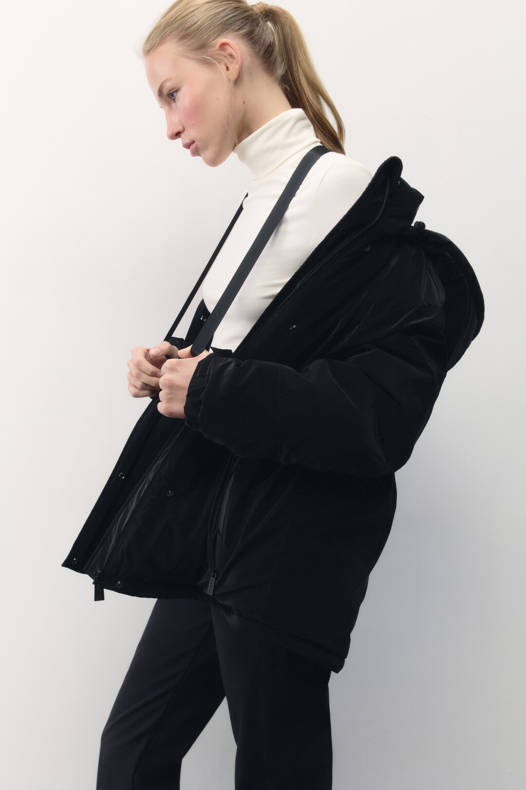 Куртка горнолыжная с блестящим эффектом - цвет черный - 2