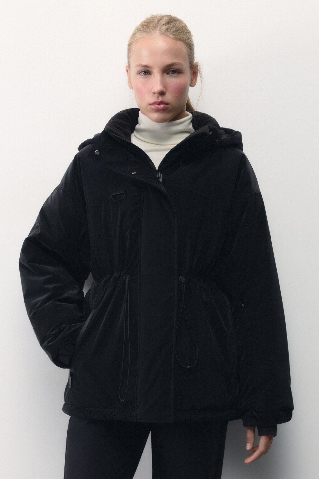 Куртка горнолыжная с блестящим эффектом - цвет черный - 3