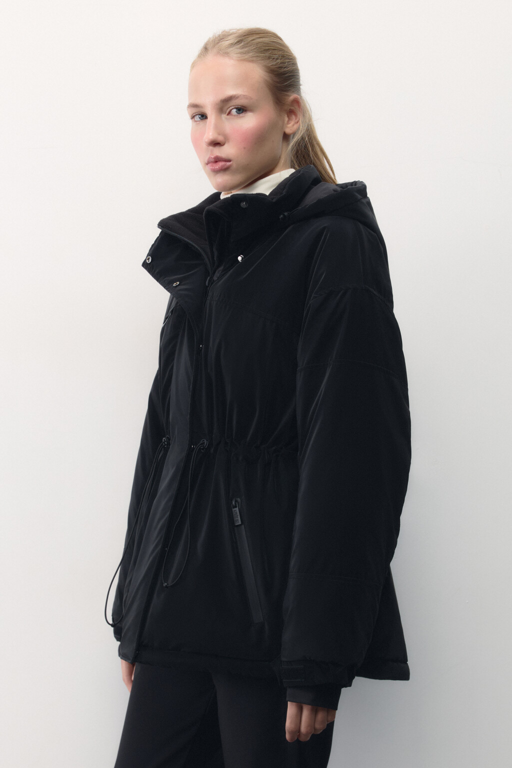 Куртка горнолыжная с блестящим эффектом - цвет черный - 4