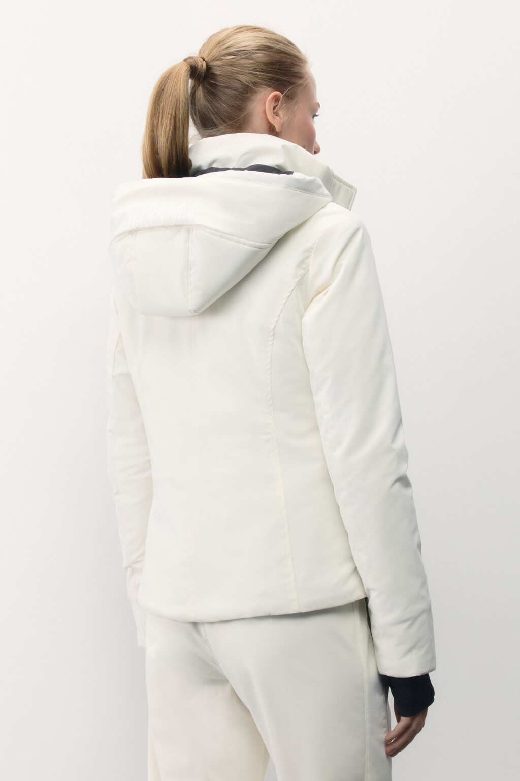 Куртка горнолыжная утепленная с капюшоном - цвет ванильный - 4