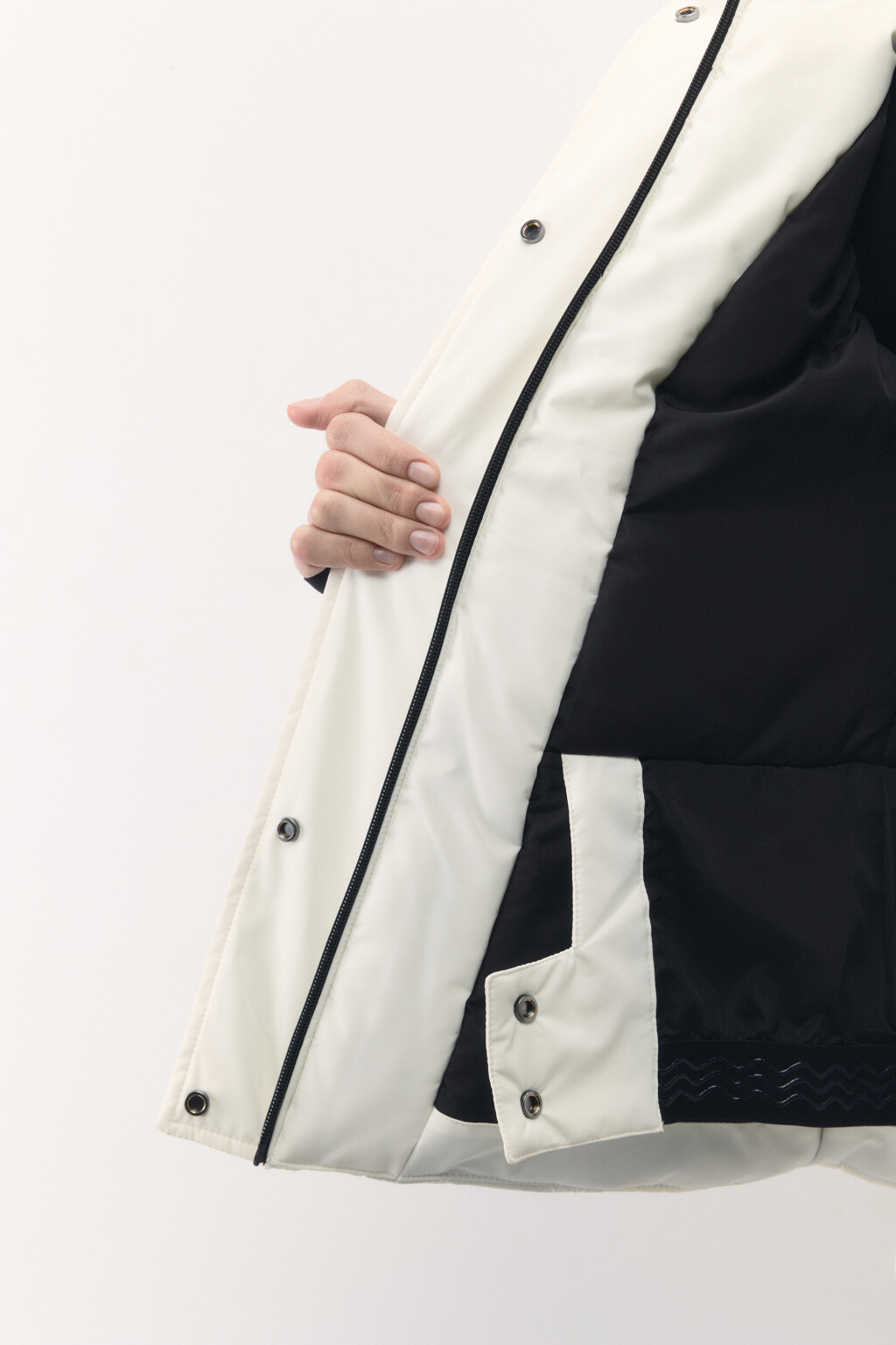 Куртка горнолыжная утепленная с капюшоном - цвет ванильный - 9