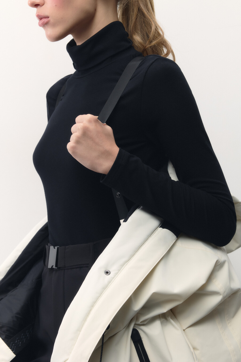 Куртка горнолыжная утепленная с капюшоном - цвет ванильный - 8