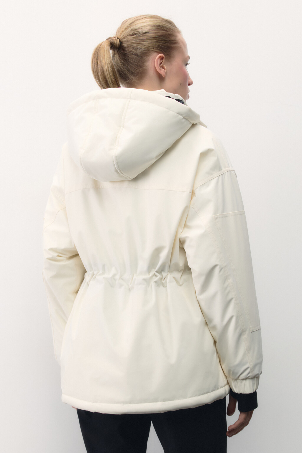Куртка горнолыжная утепленная с капюшоном - цвет ванильный - 5