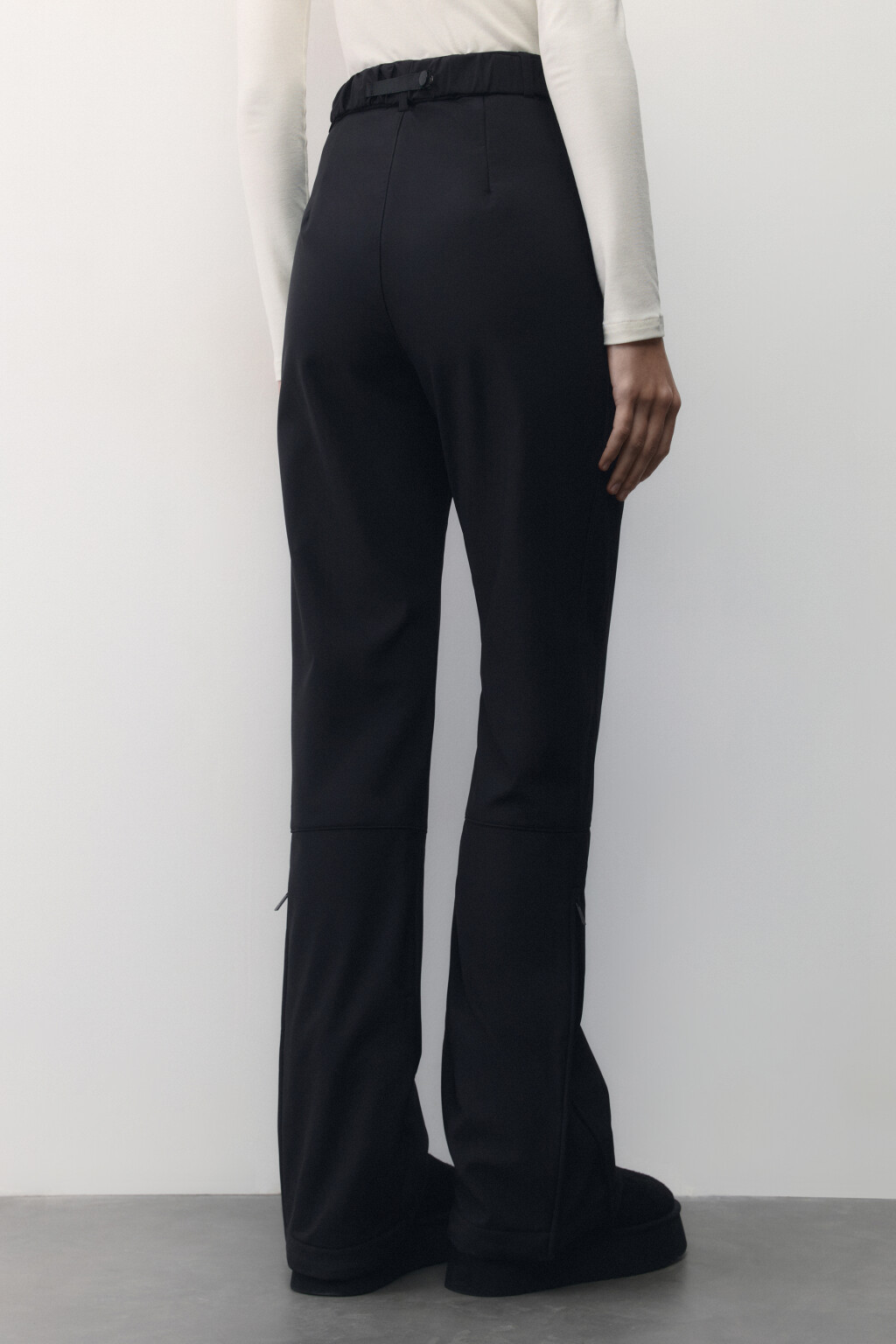 Брюки горнолыжные утепленные с начесом - цвет черный - 4