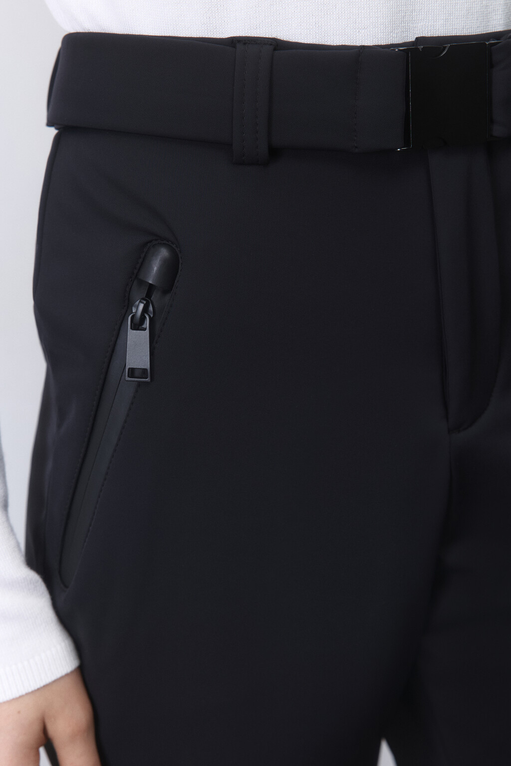 Брюки клеш горнолыжные утепленные - цвет черный - 5