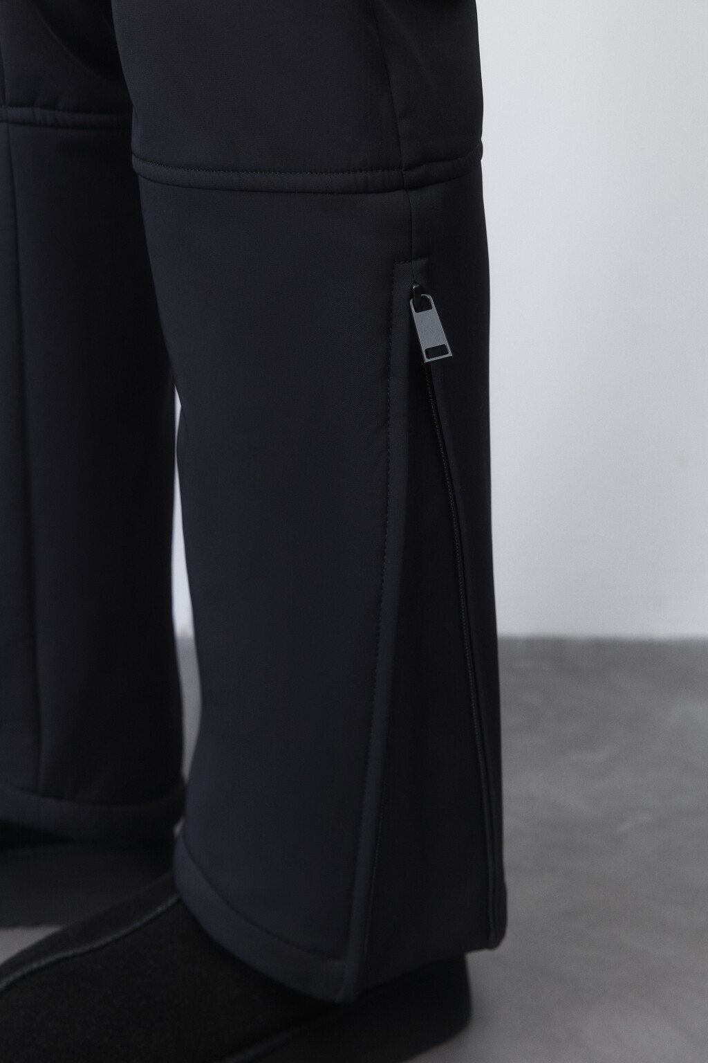 Брюки клеш горнолыжные утепленные - цвет черный - 6