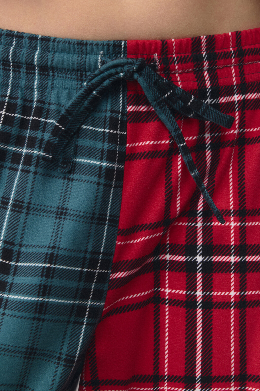 Брюки пижамные клетчатые в стиле пэчворк - цвет мультиколор - 6