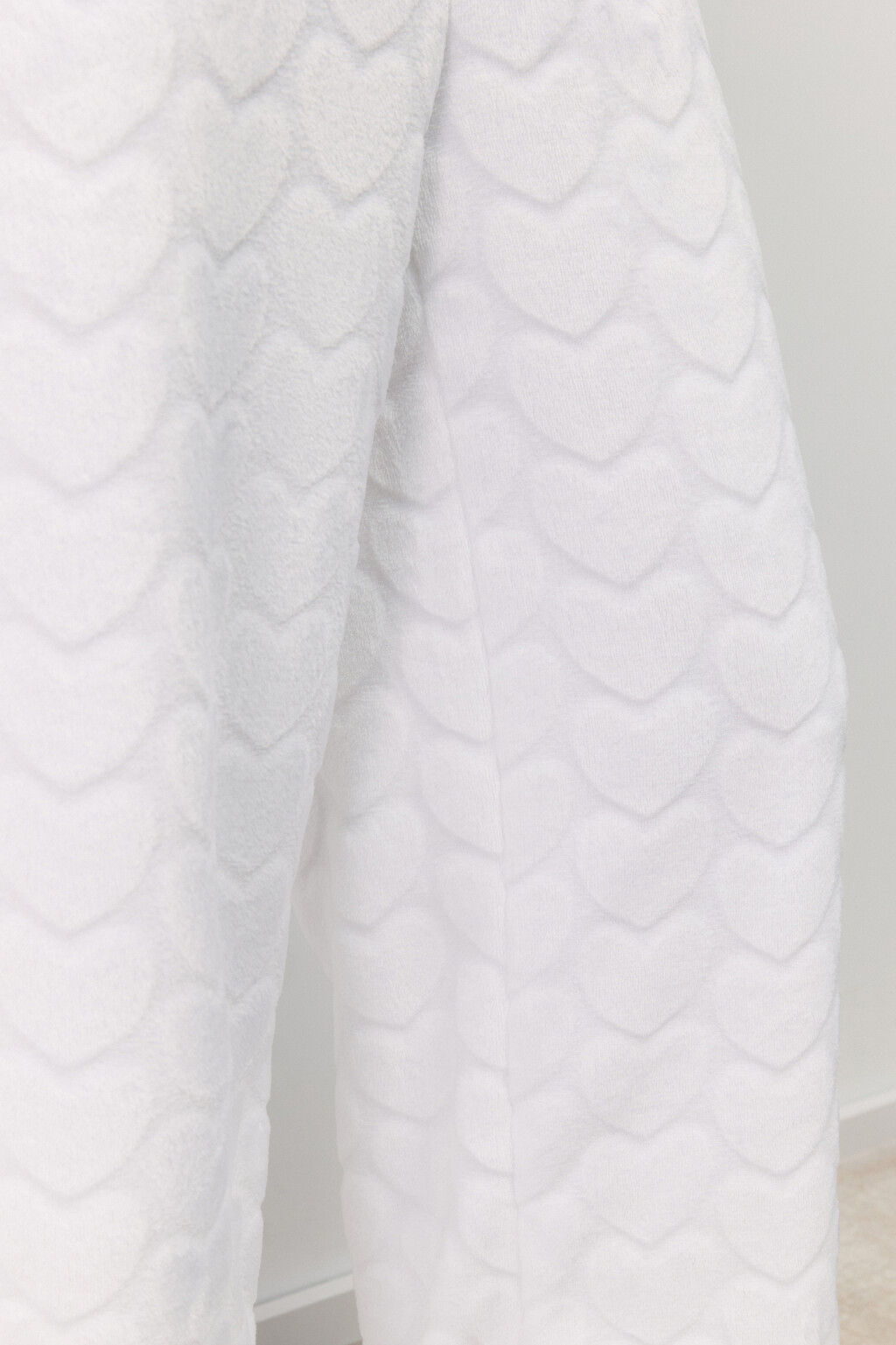 Брюки домашние плюшевые в сердечко - цвет ванильный - 8