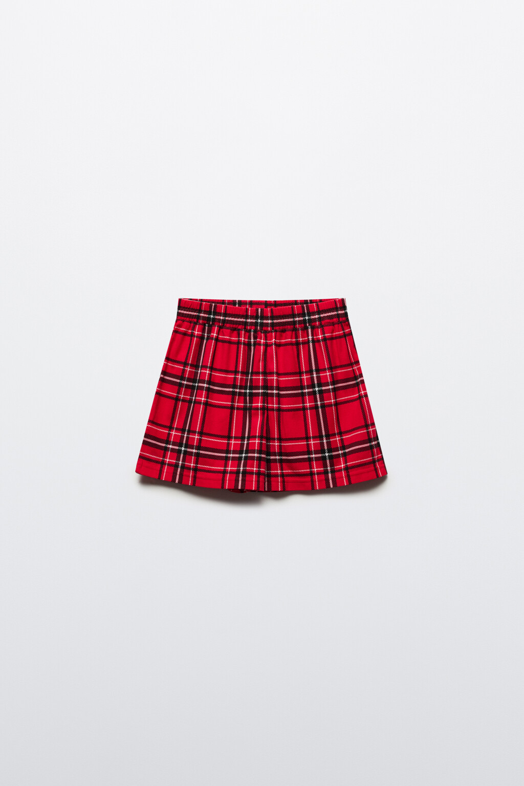 Шорты пижамные с принтом в клетку - цвет красный - 9