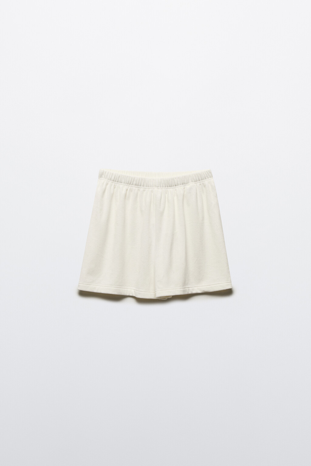 Шорты домашние плюшевые со стразами - цвет ванильный - 8