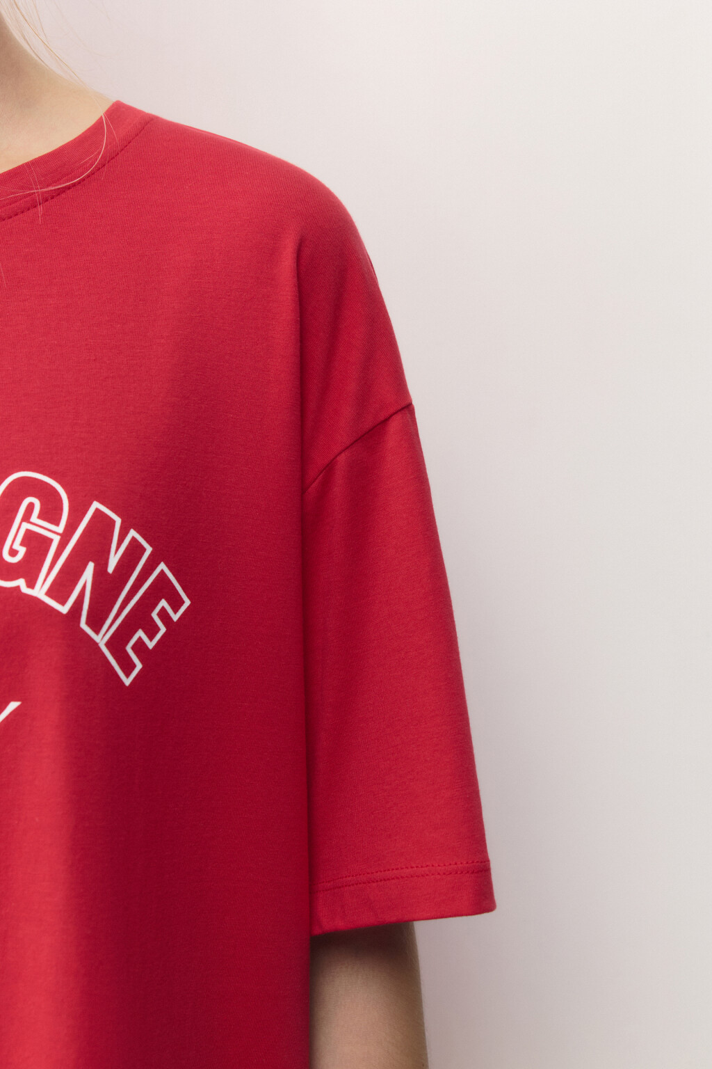 Футболка хлопковая с рождественским принтом - цвет красный - 7