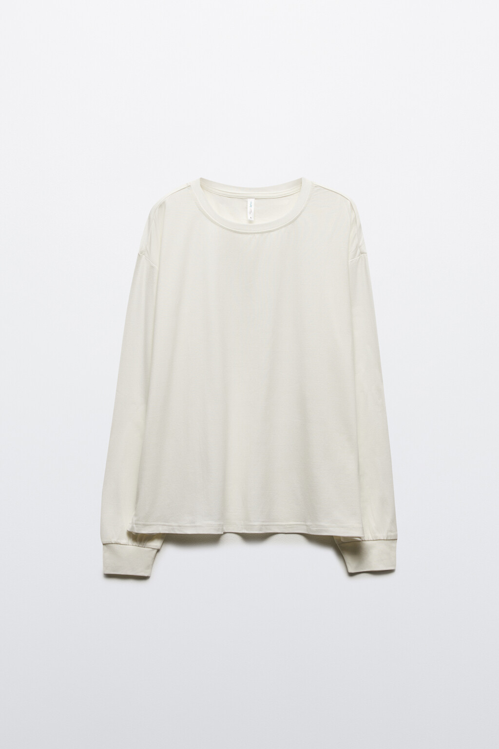 Лонгслив домашний из гладкого трикотажа - цвет ванильный - 9