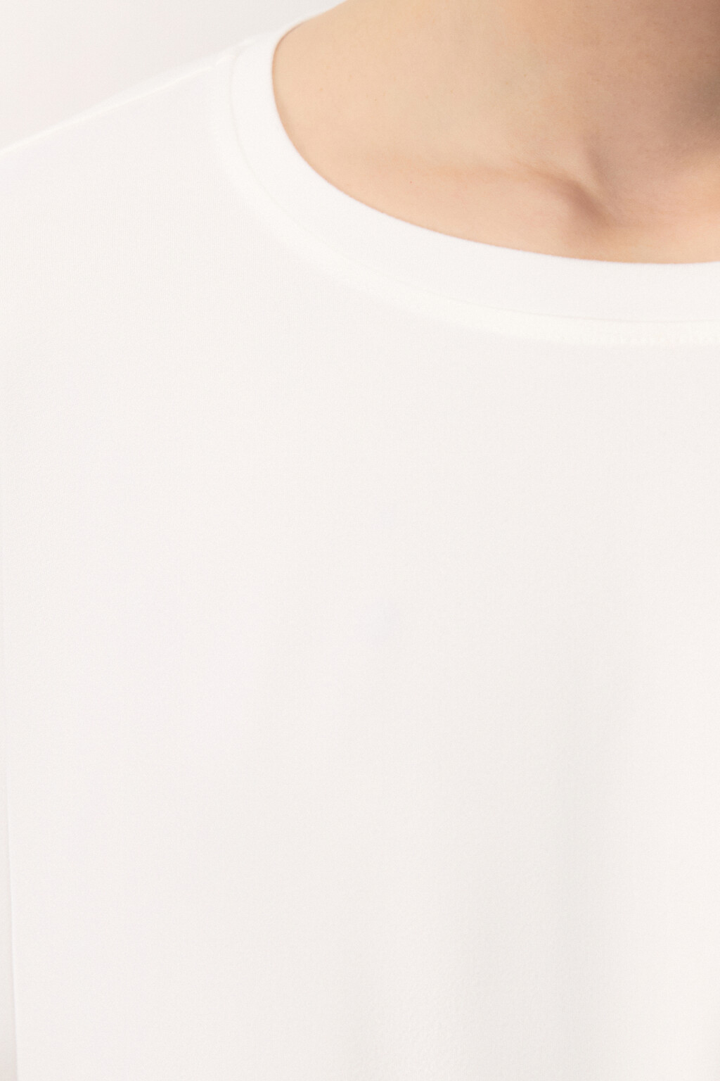 Лонгслив домашний из гладкого трикотажа - цвет ванильный - 8