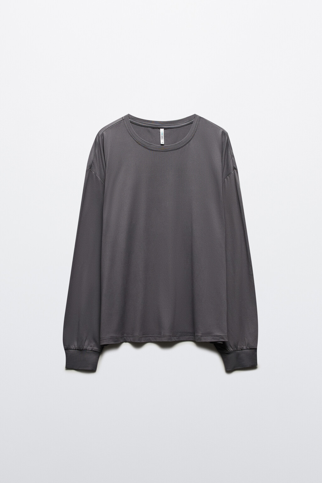 Лонгслив домашний из гладкого трикотажа - цвет серый - 8