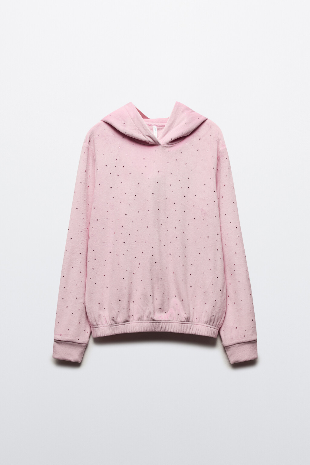 Толстовка домашняя плюшевая со стразами - цвет розовый - 8