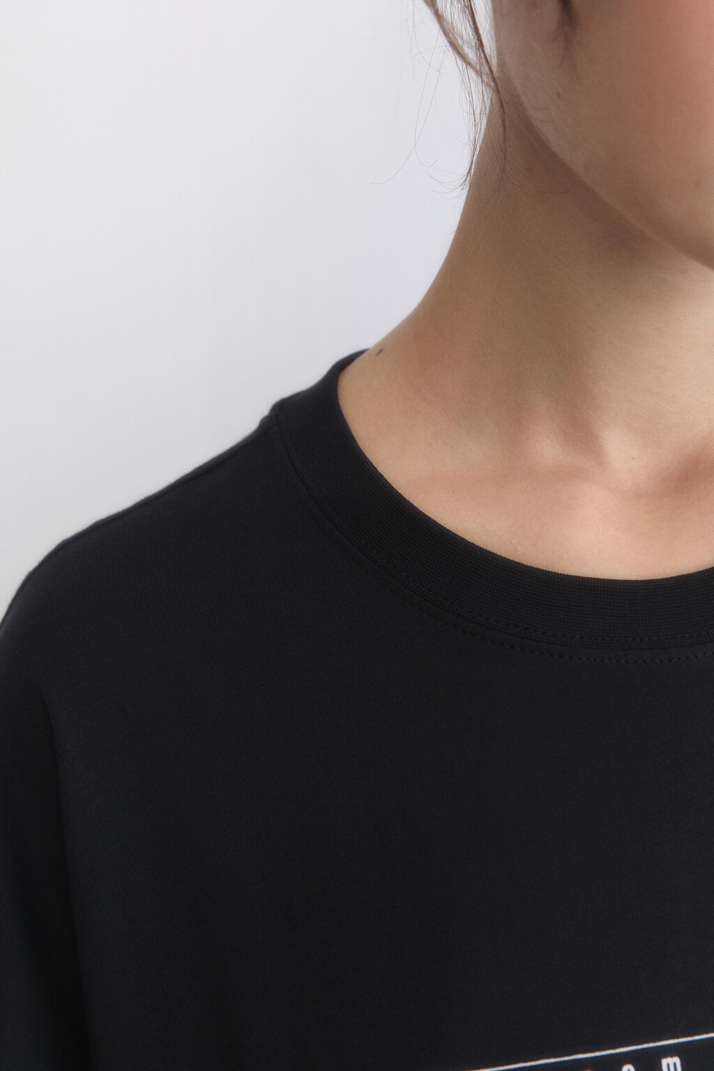 Футболка оверсайз с принтом в стиле аниме - цвет черный - 7