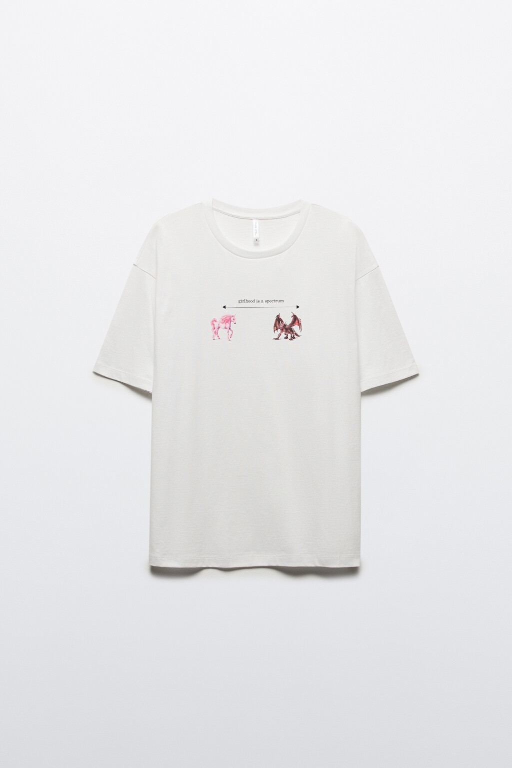 Футболка хлопковая с принтом и надписями - цвет белый - 8