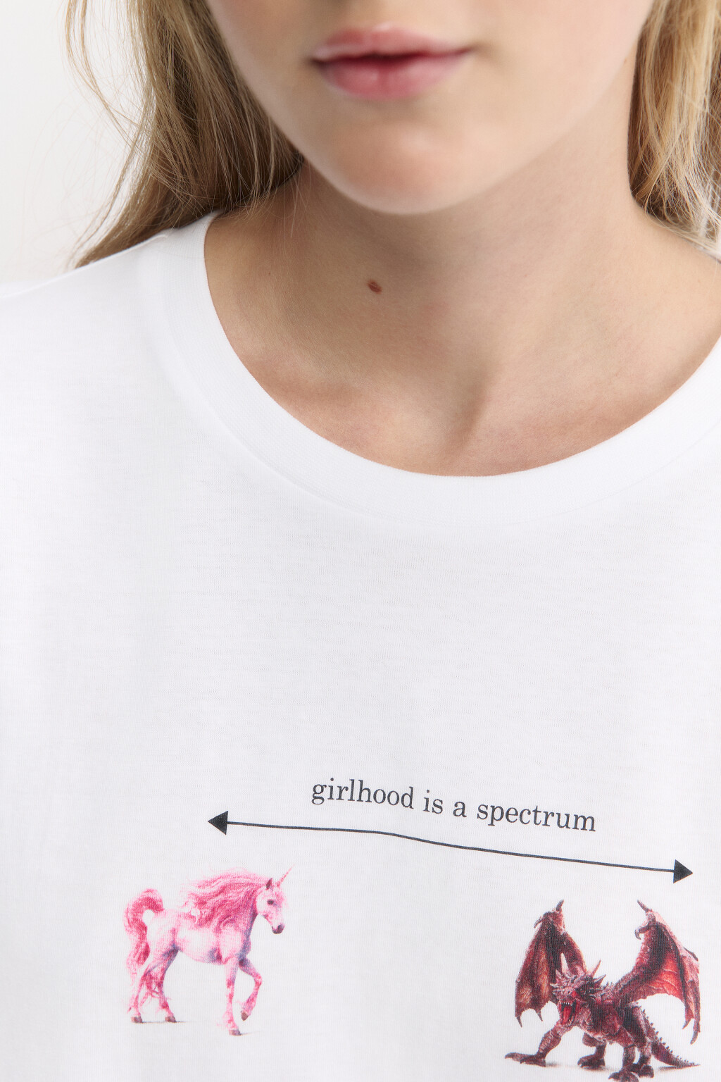 Футболка хлопковая с принтом и надписями - цвет белый - 6