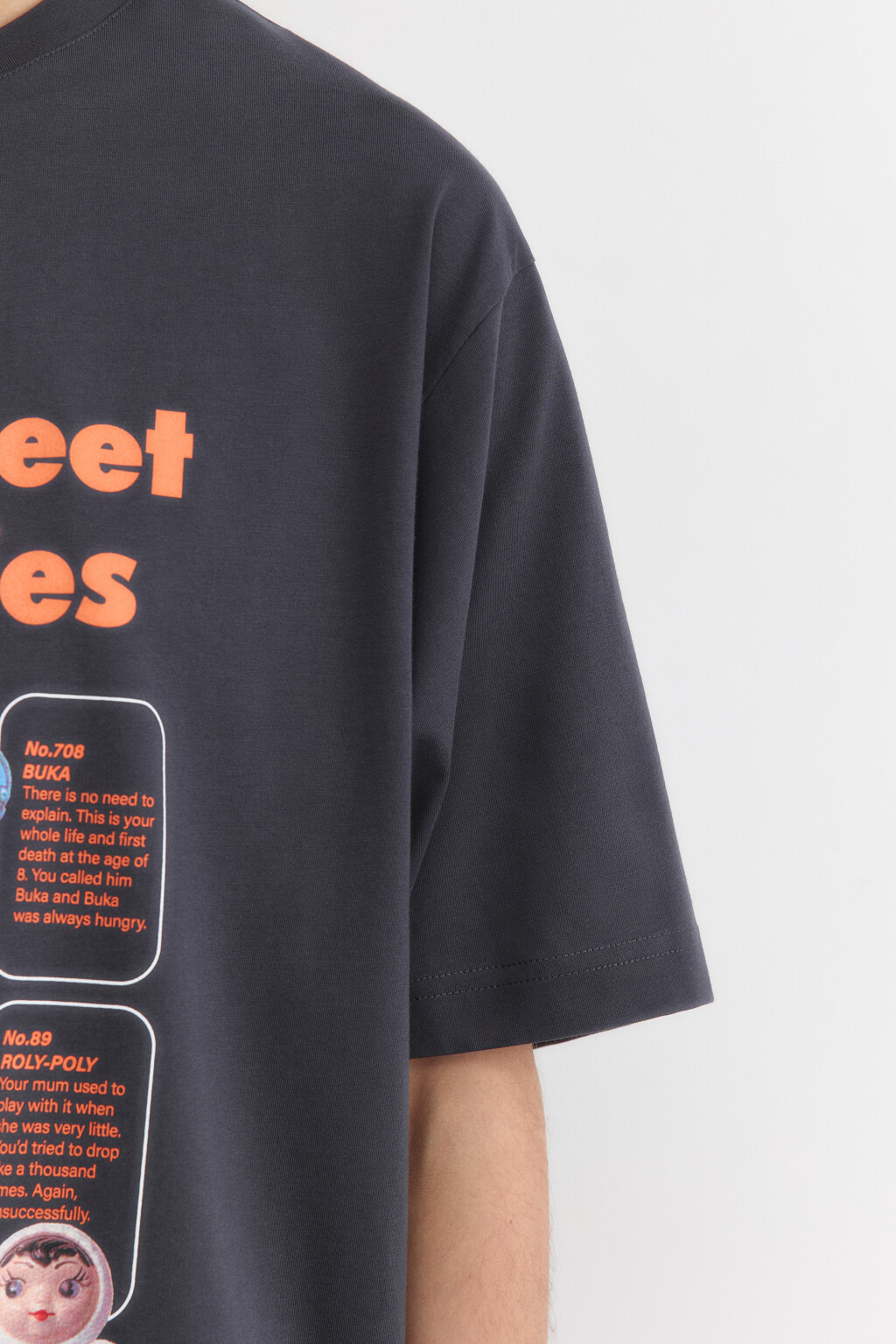 Футболка хлопковая с принтом y2k - цвет серый - 7