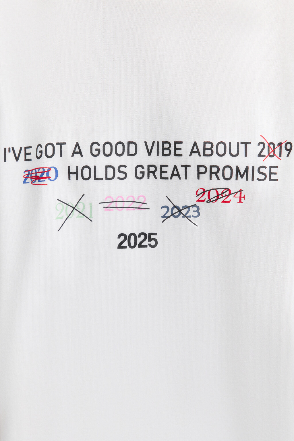 Футболка oversize с новогодним принтом - цвет белый - 7