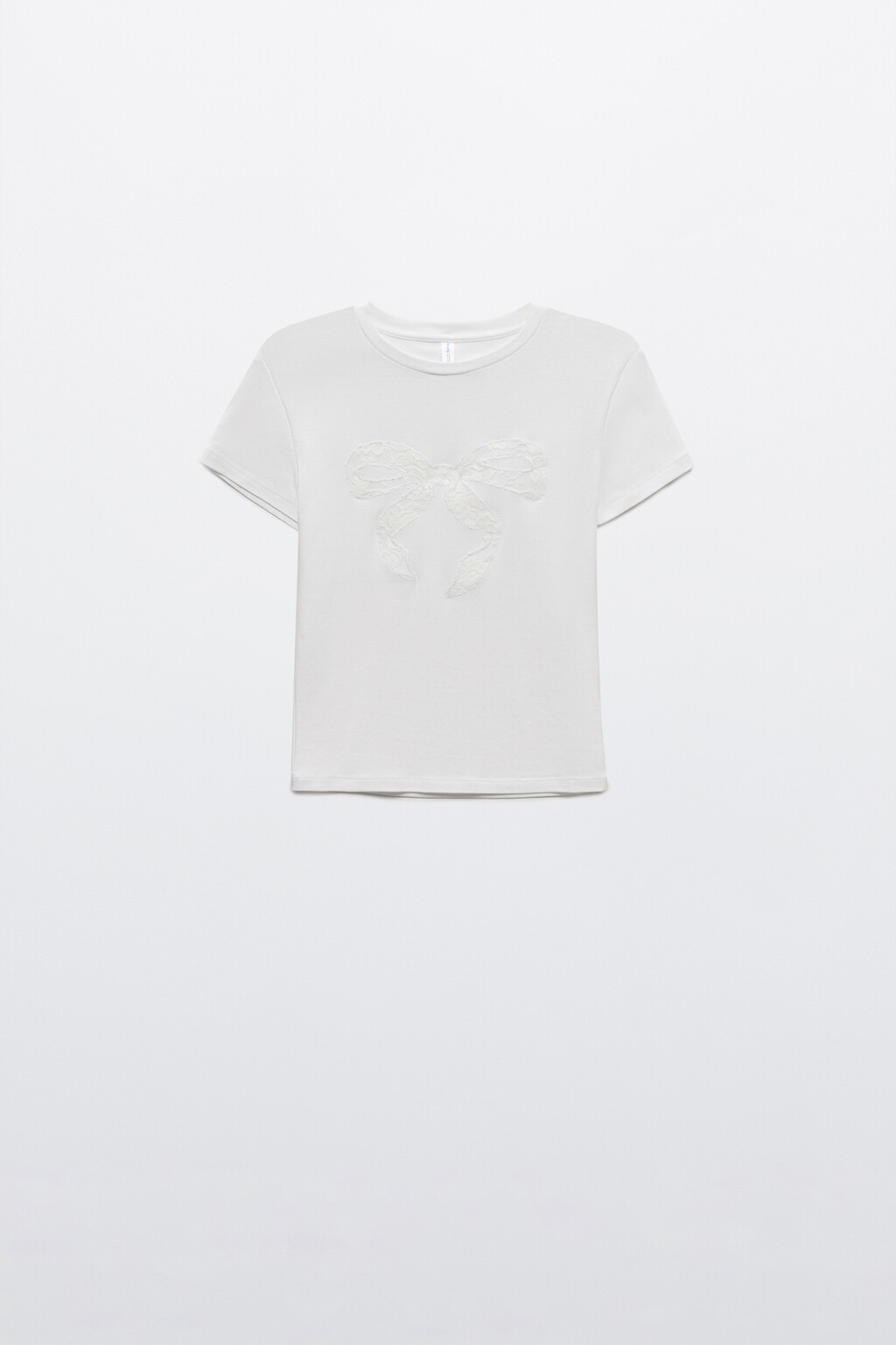 Футболка-топ хлопковая с принтом - цвет белый - 8