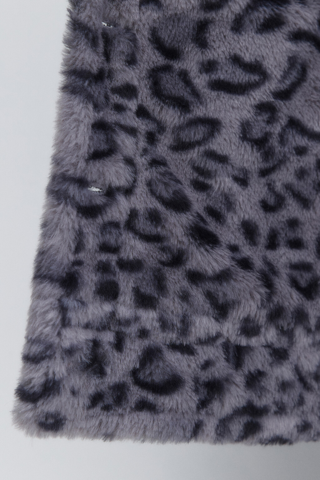 Куртка джинсовая утепленная с леопардовой подкладкой - цвет серый - 8