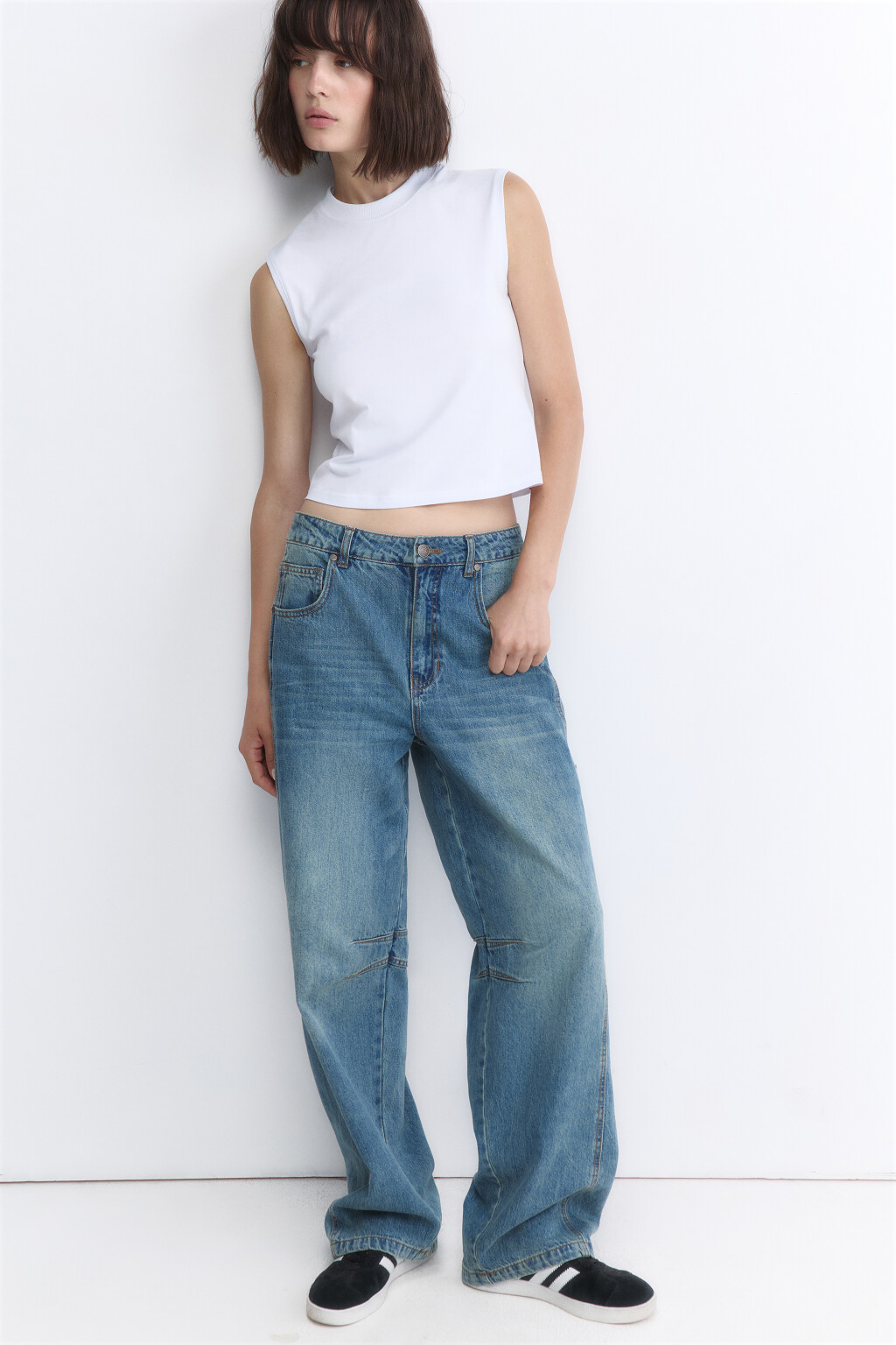 Джинсы carpenter fit со средней посадкой - цвет синий - 4