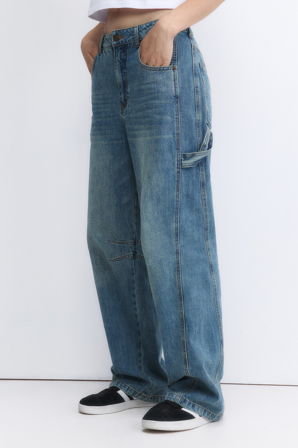 Джинсы carpenter fit со средней посадкой - цвет синий - 2