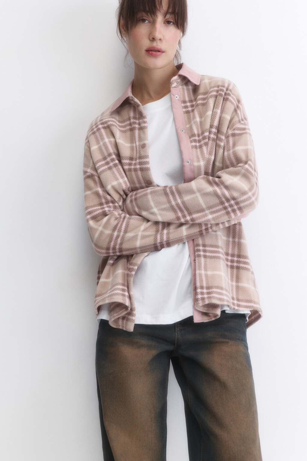 Рубашка флисовая утепленная в клетку bf2442418004, цвет: мультиколор ...