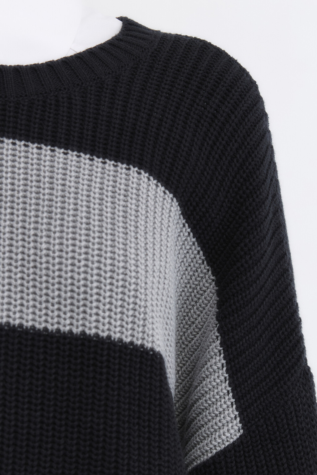 Джемпер oversize вязаный из хлопковой пряжи - цвет серый - 9
