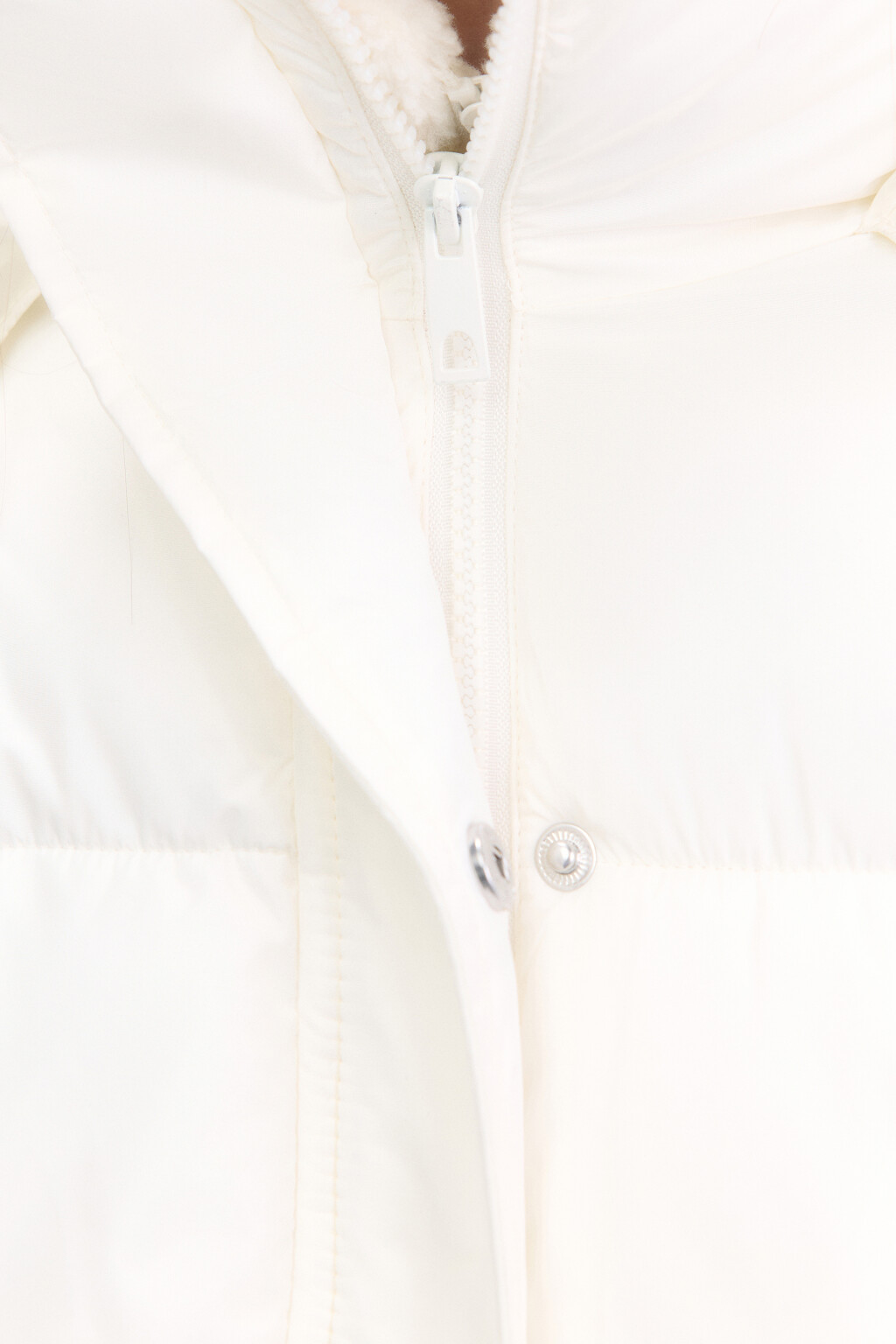 Куртка oversize стеганая с капюшоном - цвет молочный - 6