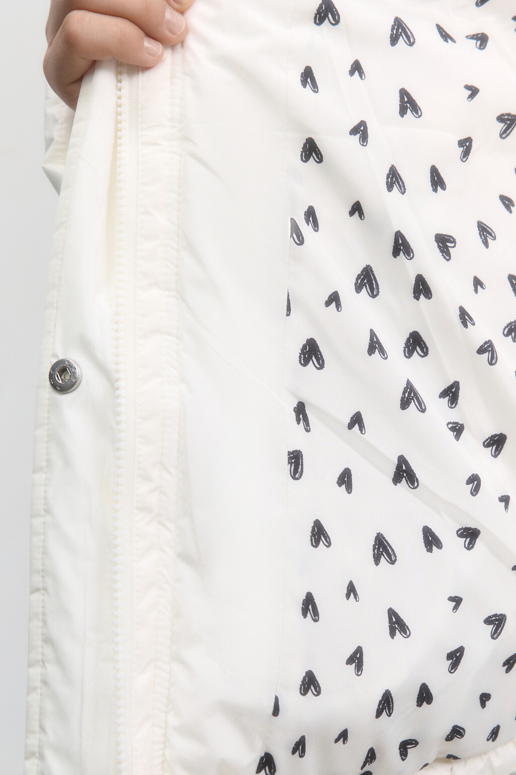 Куртка oversize стеганая с капюшоном - цвет молочный - 8