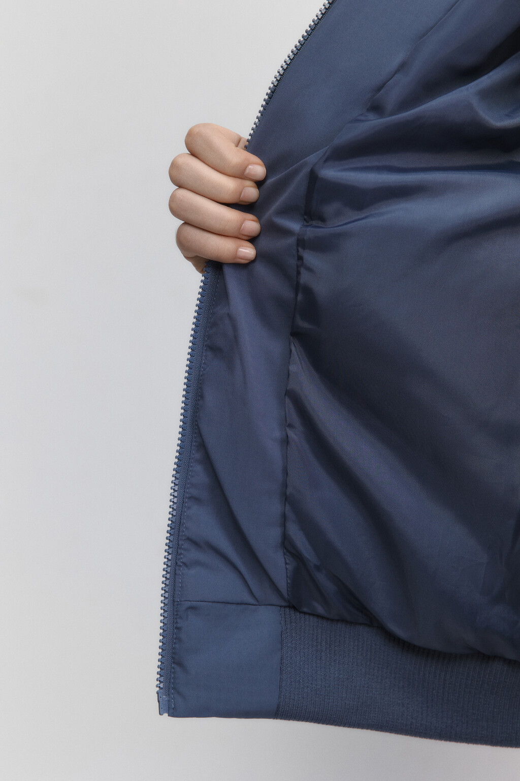 Куртка стеганая с капюшоном и патчем - цвет серый - 8