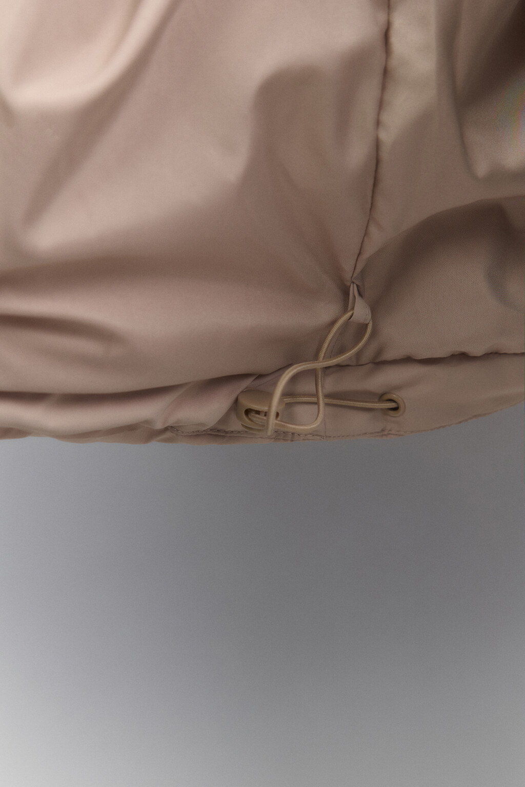 Куртка-пуховик стеганая с вельветовой вставкой - цвет молочный - 9