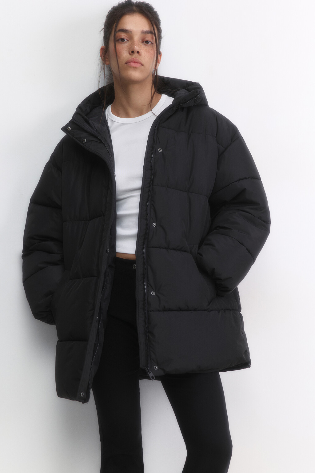 Куртка стеганая с крыльями на спине и рожками - цвет черный - 2