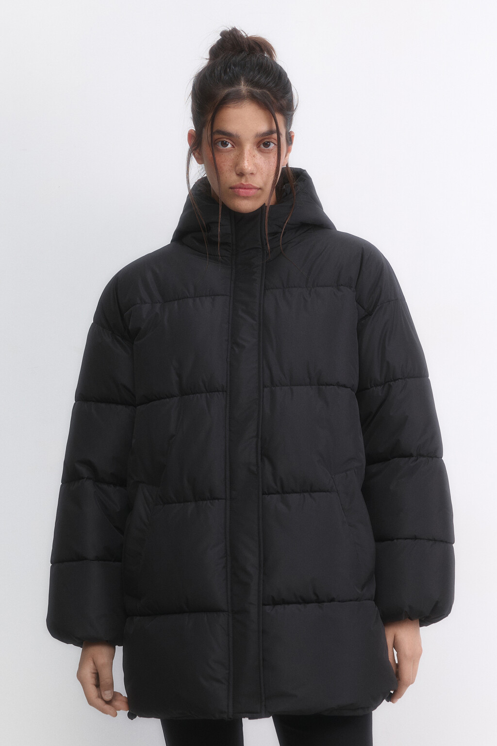 Куртка стеганая с крыльями на спине и рожками - цвет черный - 3