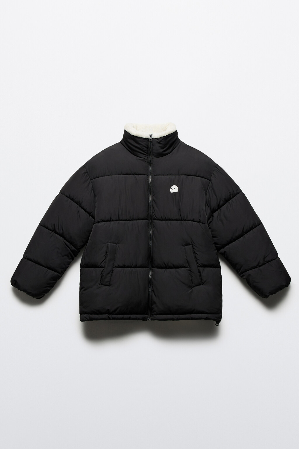 Куртка стеганая с подкладкой из искусственного меха - цвет черный - 10