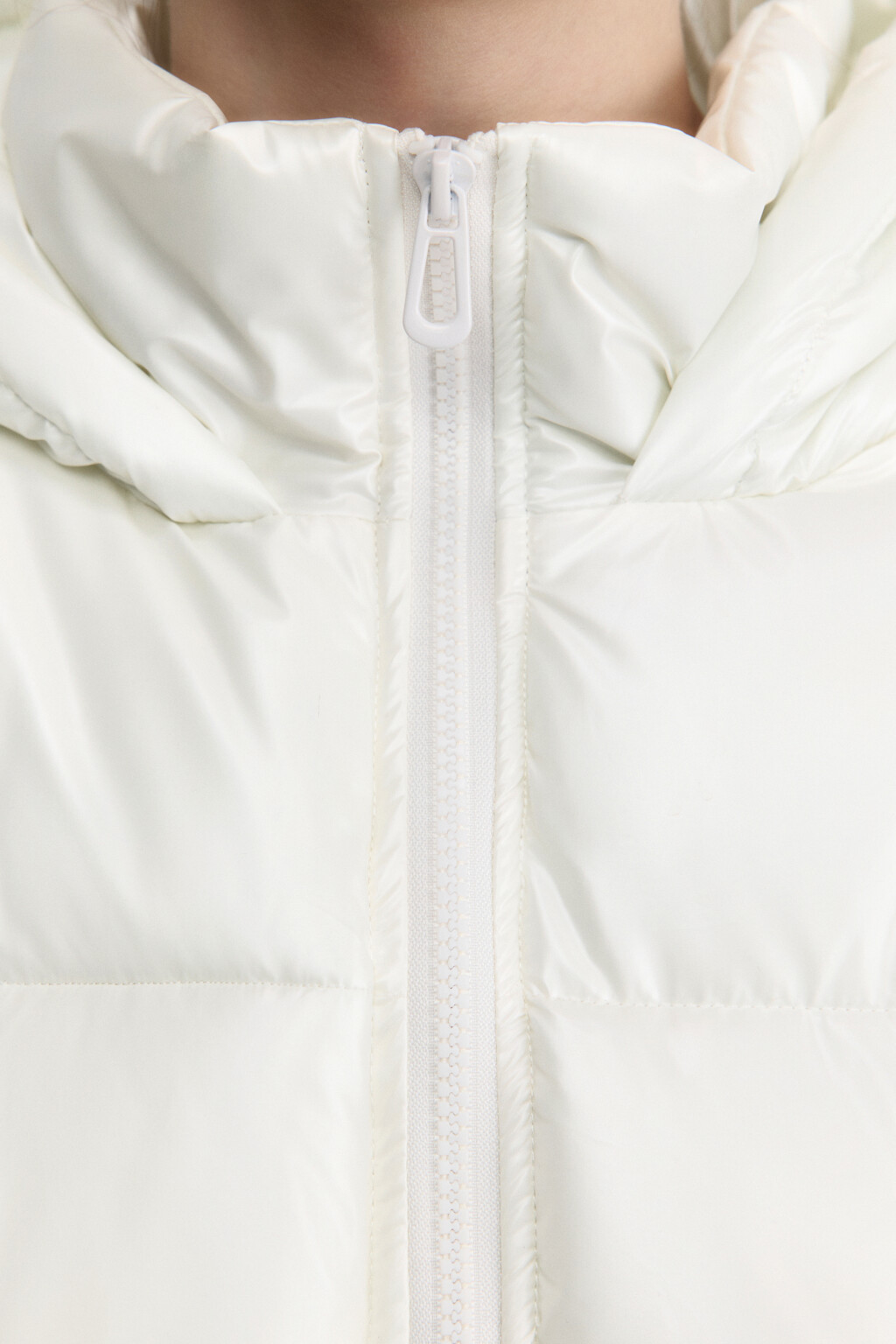Куртка стеганая с жемчужным эффектом - цвет белый - 6