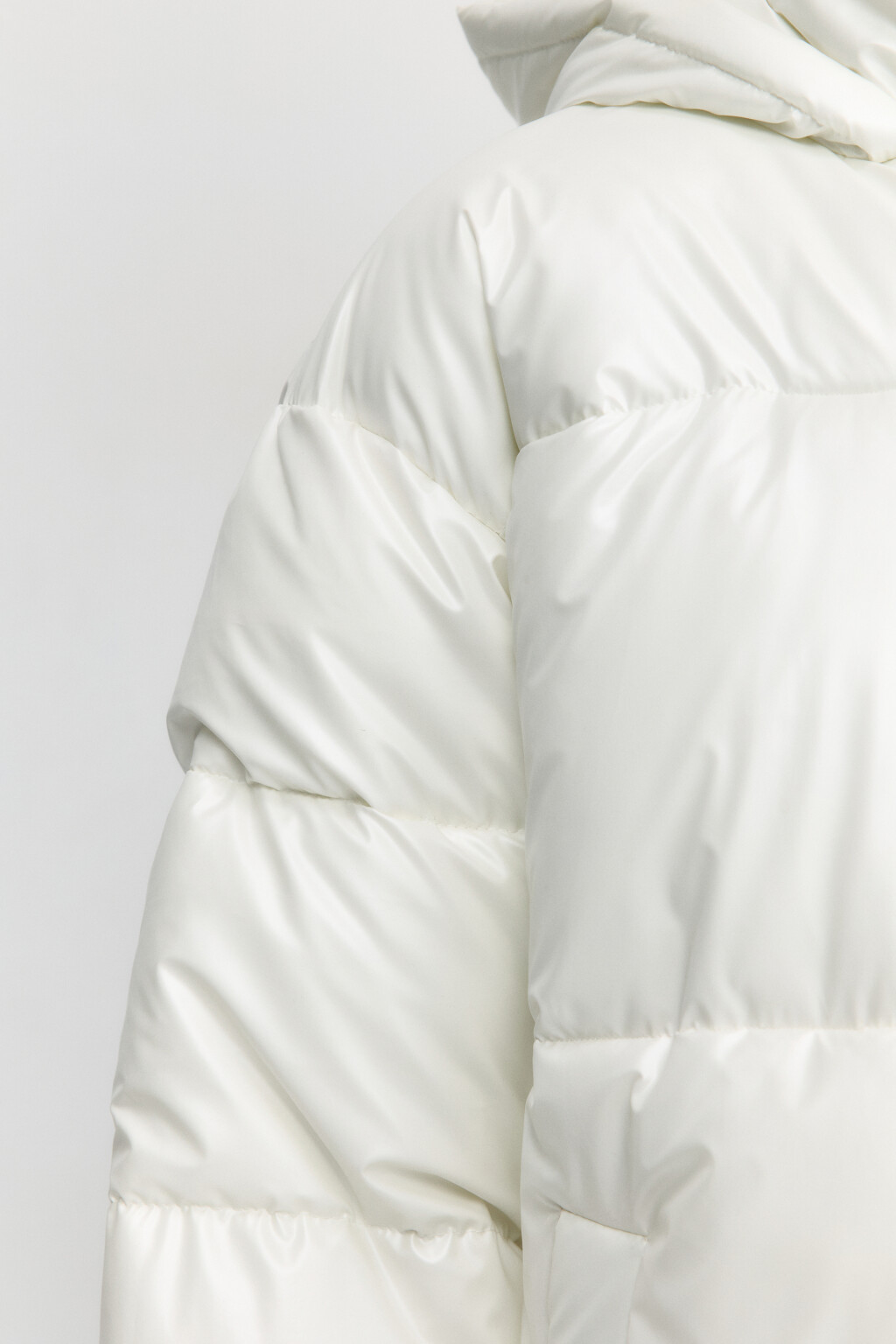Куртка стеганая с жемчужным эффектом - цвет белый - 7