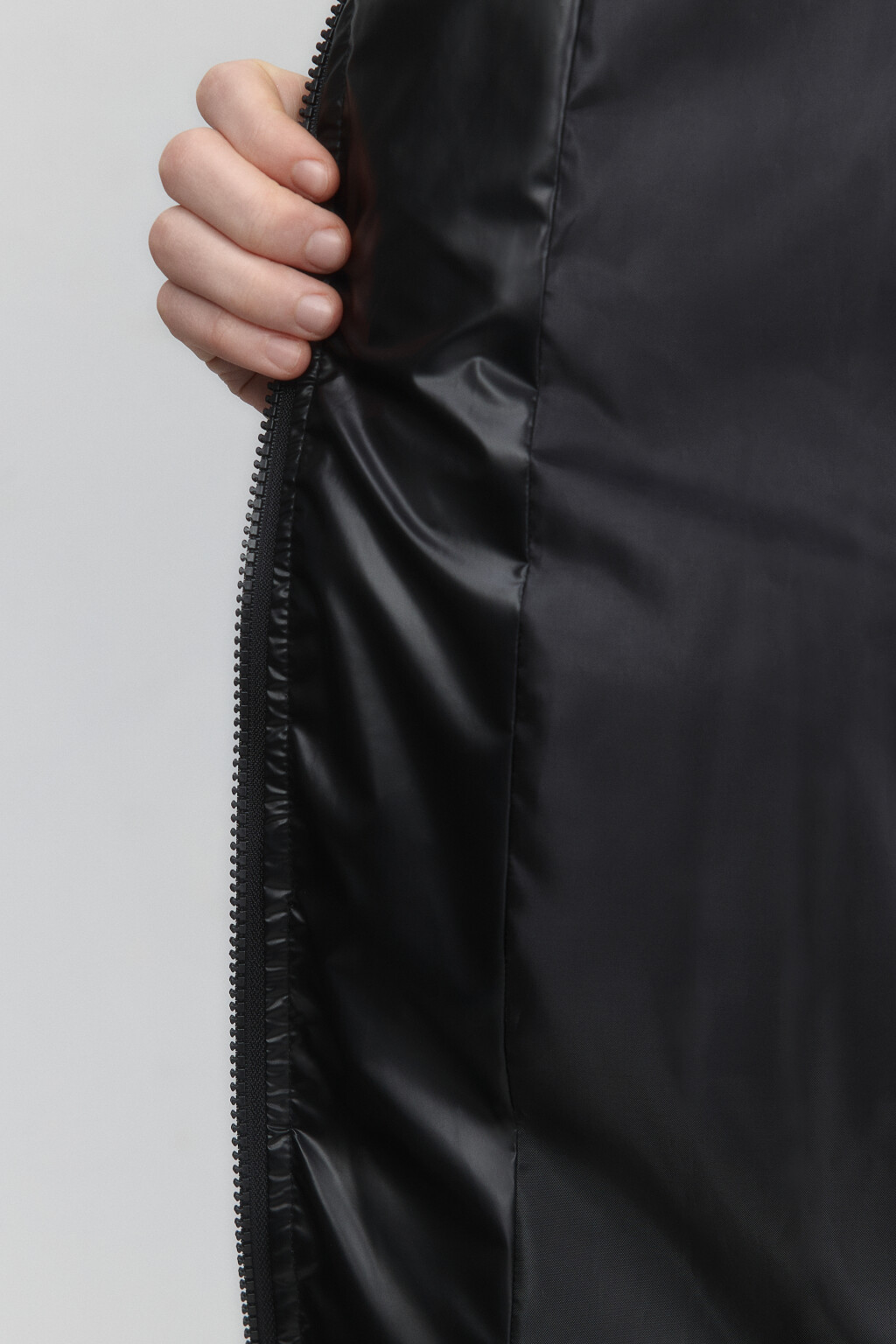 Куртка стеганая с жемчужным эффектом - цвет черный - 8