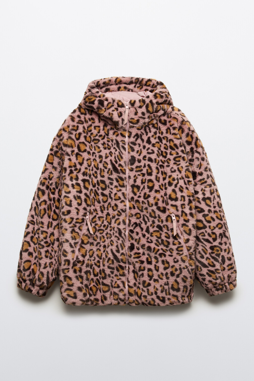 Куртка из искусственного меха с капюшоном - цвет мультиколор - 10