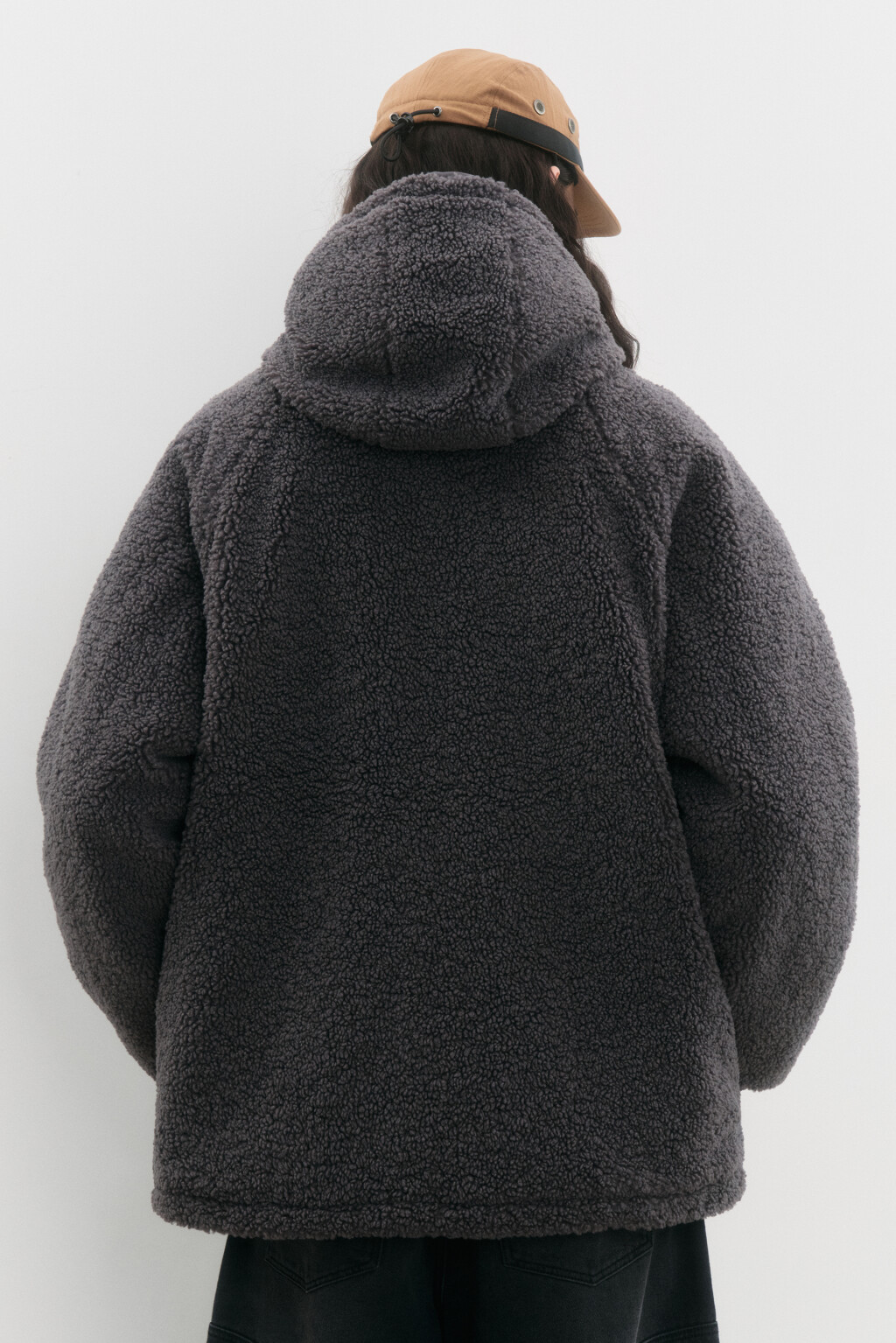 Куртка флисовая утепленная с капюшоном - цвет серый - 6