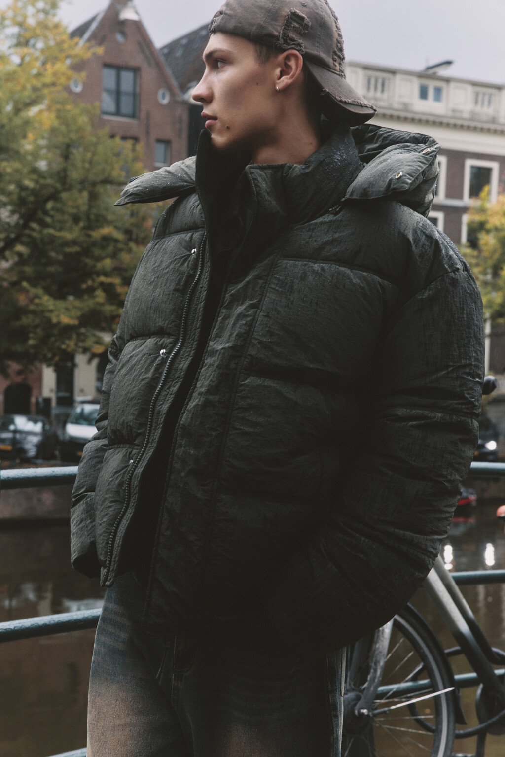 Куртка стеганая со съемным капюшоном - цвет зеленый - 9