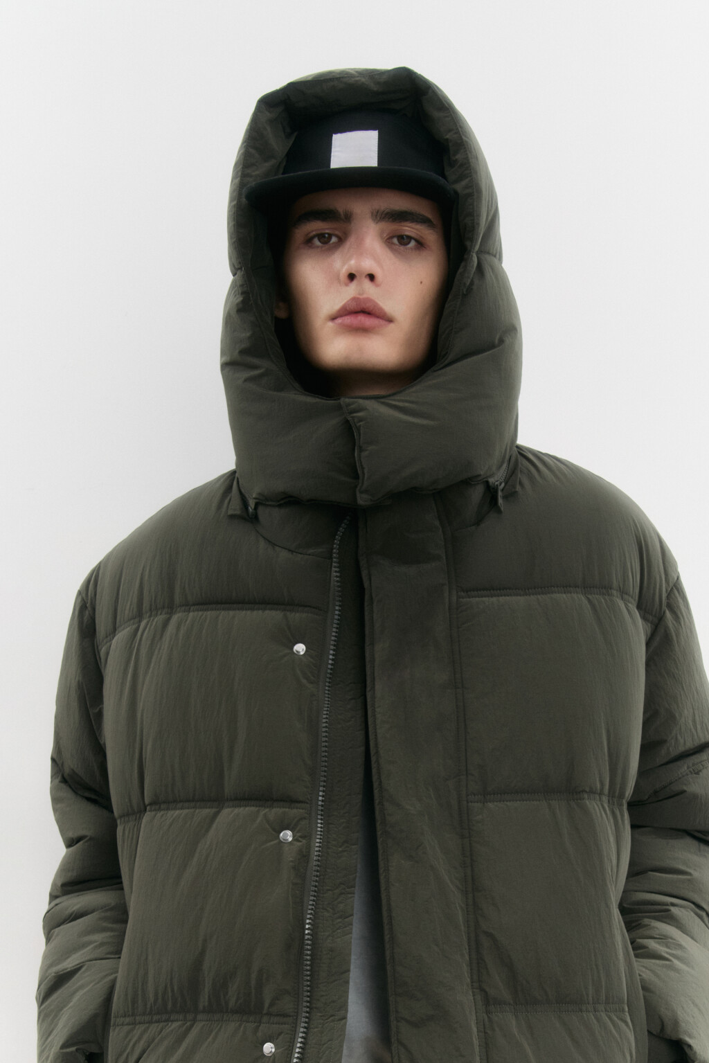 Куртка стеганая со съемным капюшоном - цвет зеленый - 6