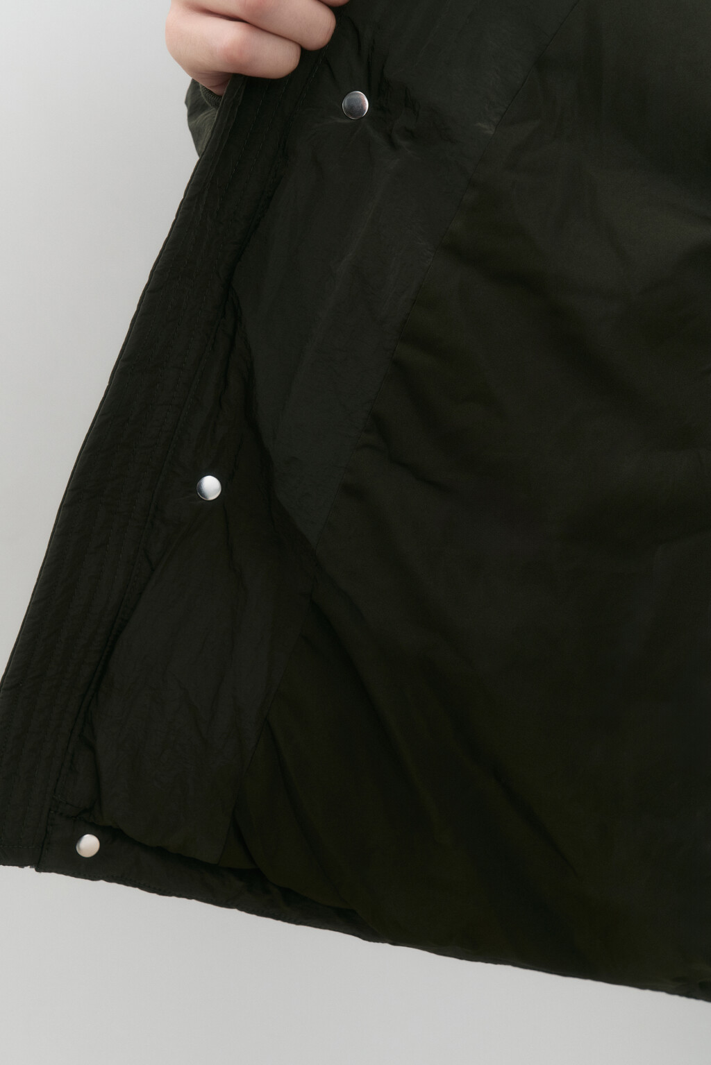 Куртка стеганая со съемным капюшоном - цвет зеленый - 8