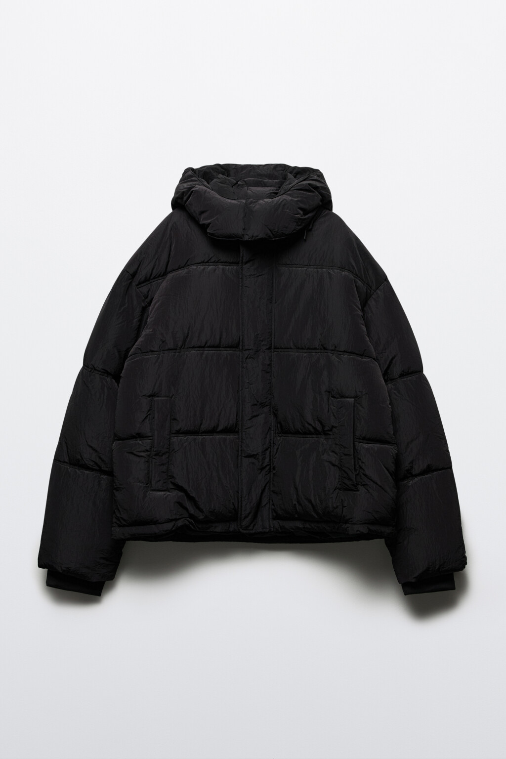 Куртка стеганая со съемным капюшоном - цвет черный - 10