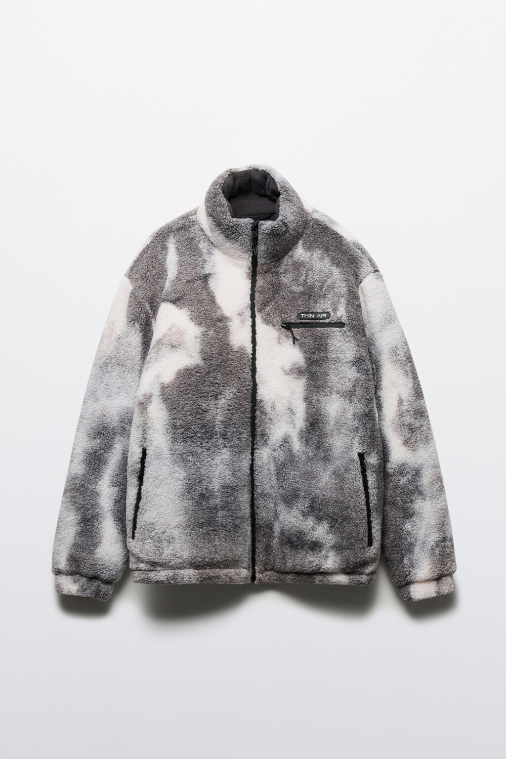 Куртка из искусственного меха с принтом - цвет белый - 10