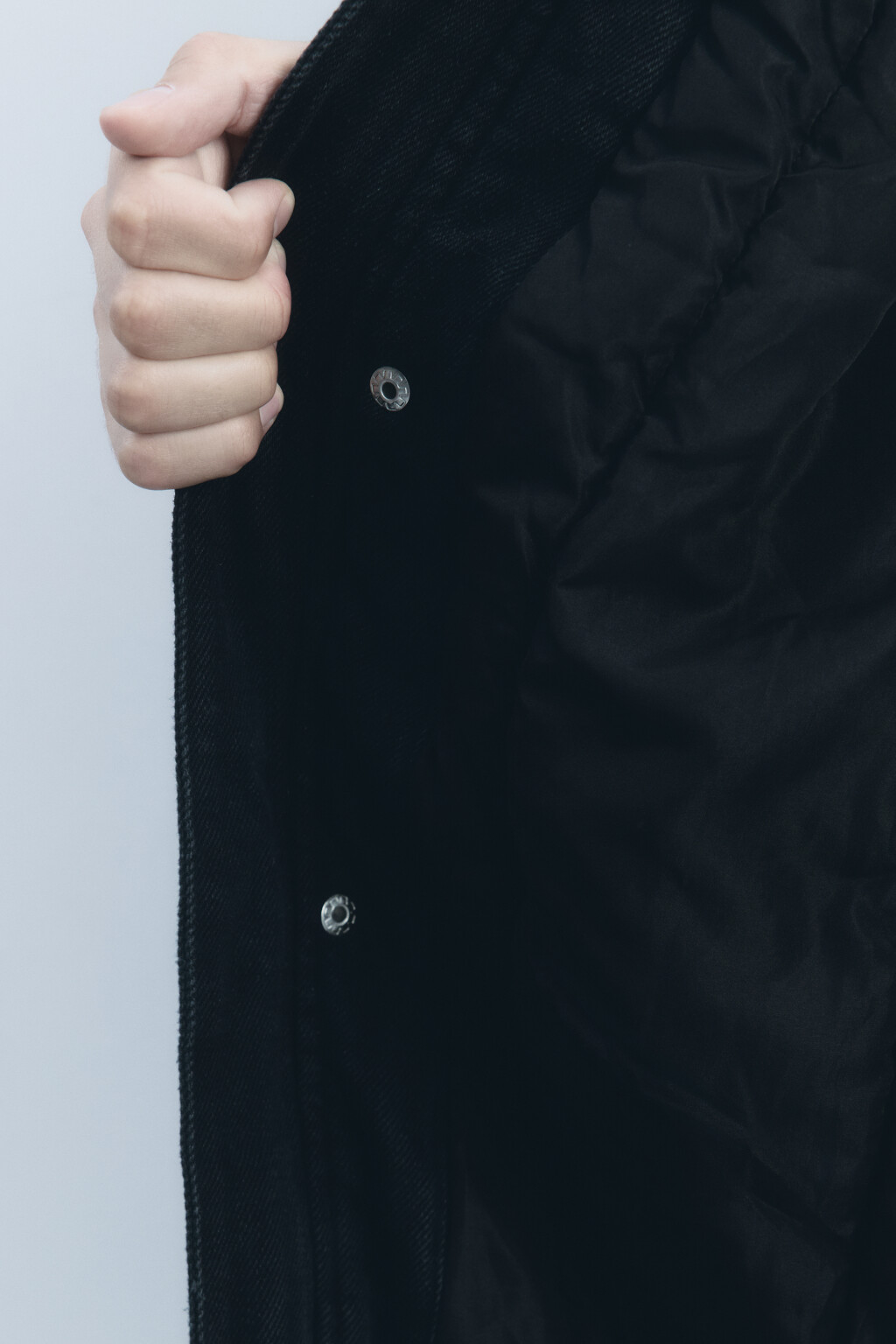 Куртка-бомбер утепленная с вареным эффектом - цвет голубой - 8