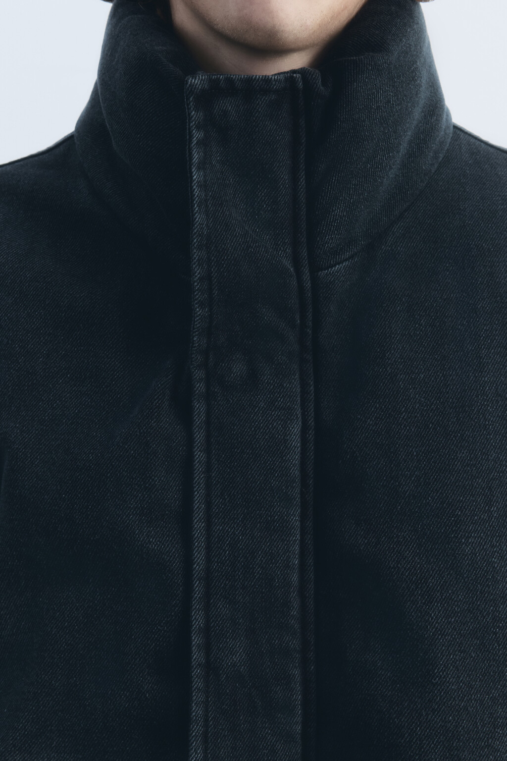 Куртка-бомбер утепленная с вареным эффектом - цвет голубой - 9