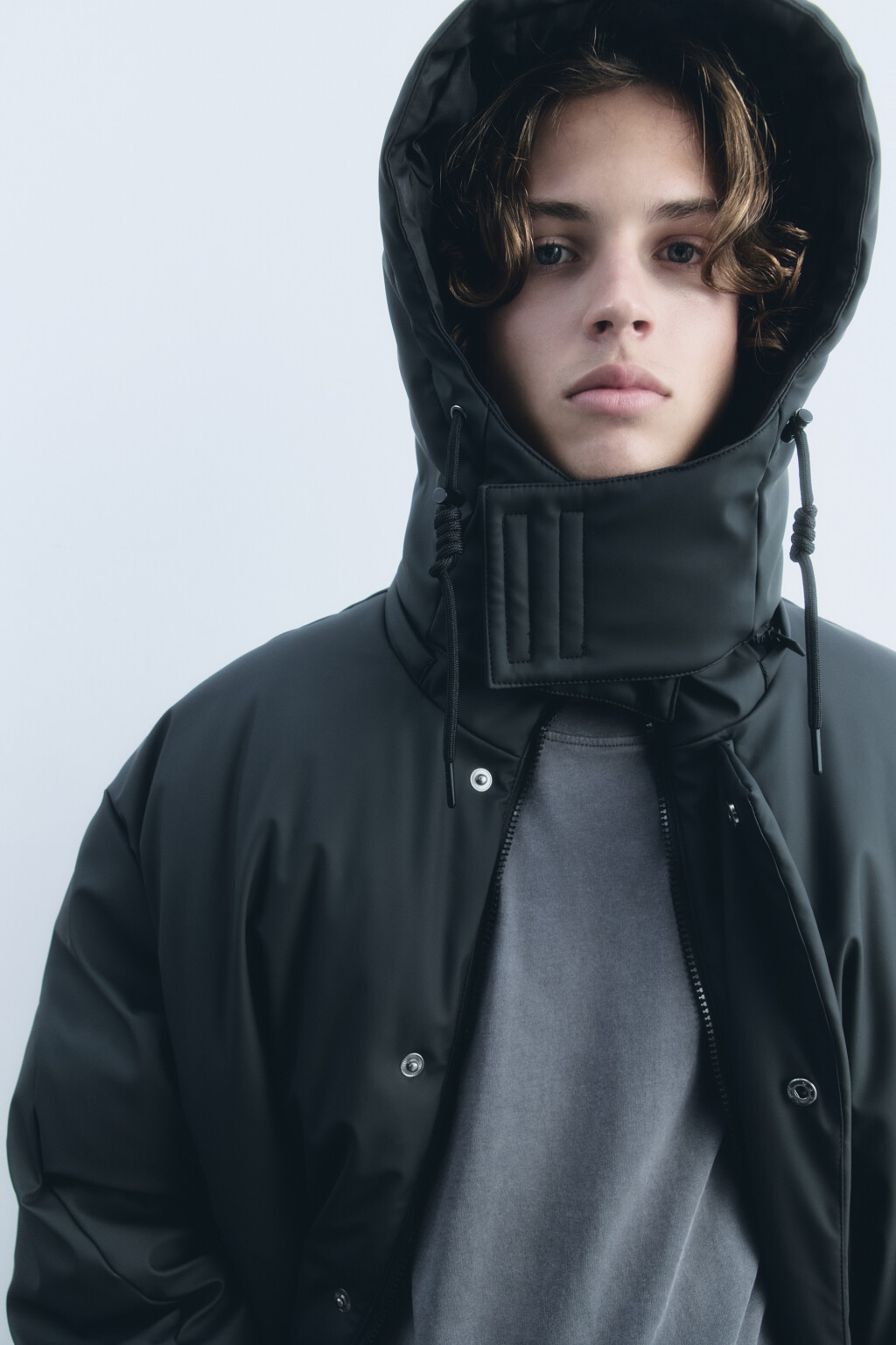 Куртка утепленная с капюшоном и влагозащитой - цвет черный - 6